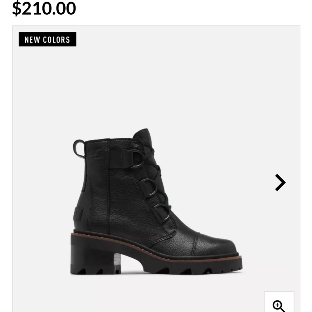 SOREL Joan Black Lace Up Boots